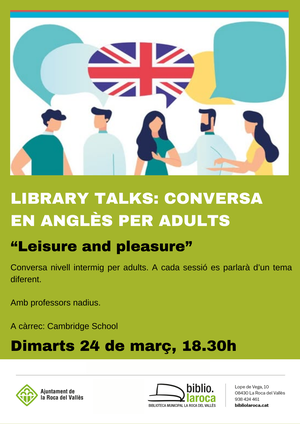 Library talks: conversa en angl&egrave;s per adults