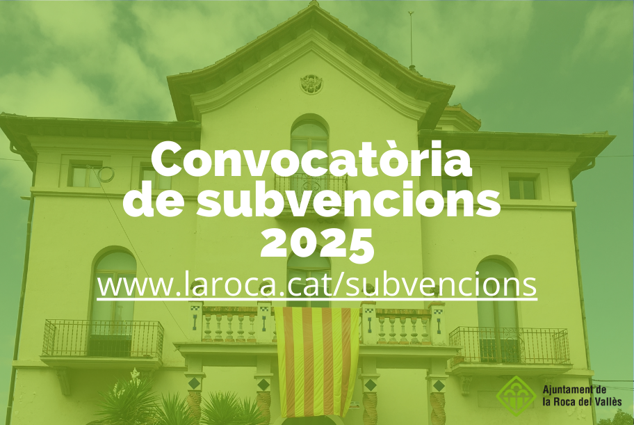 Ja es poden sol·licitar a l'Ajuntament les subvencions per al 2025 