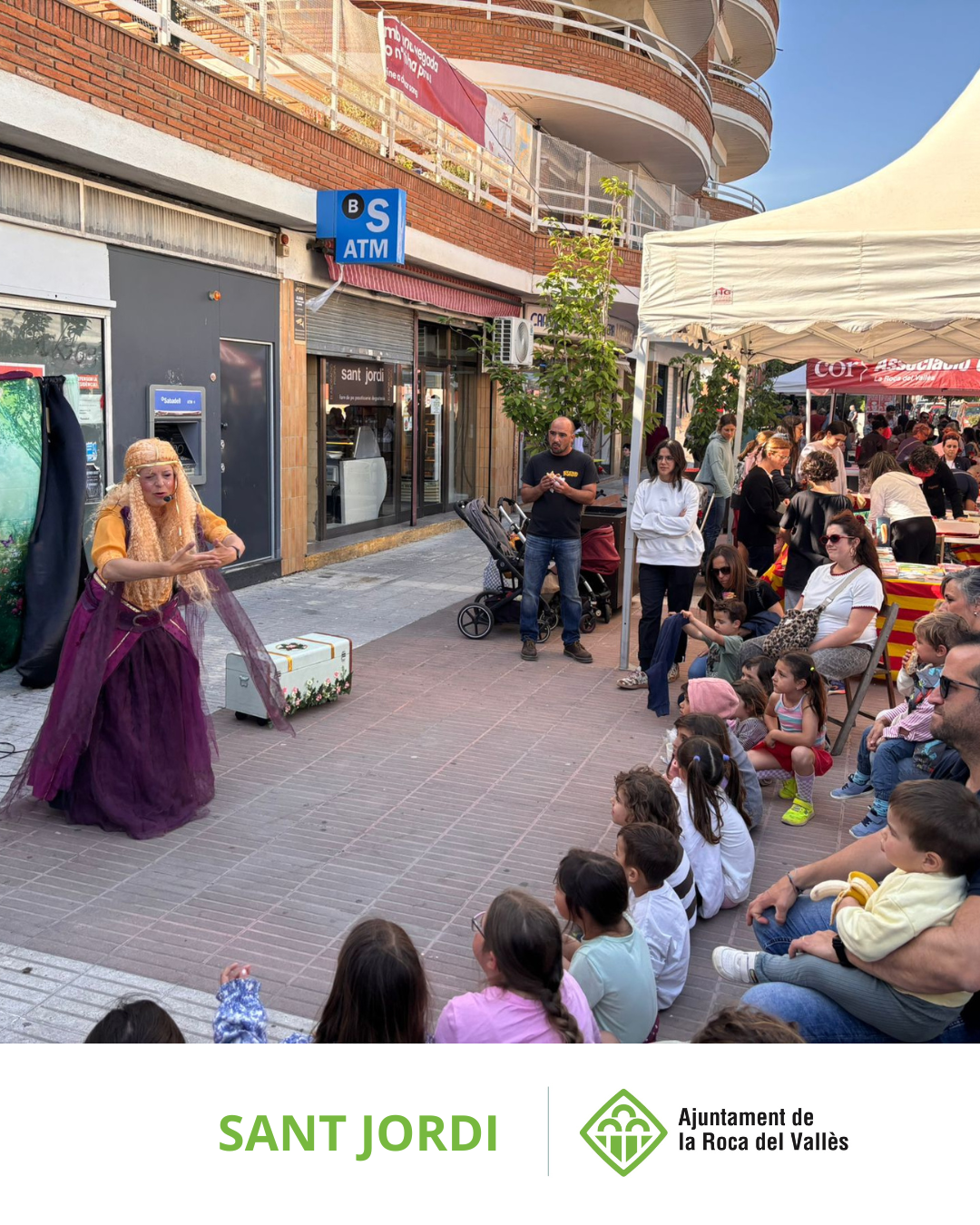 La Roca del Vallès viu un Sant Jordi participatiu, cultural i ple d'activitat arreu del municipi