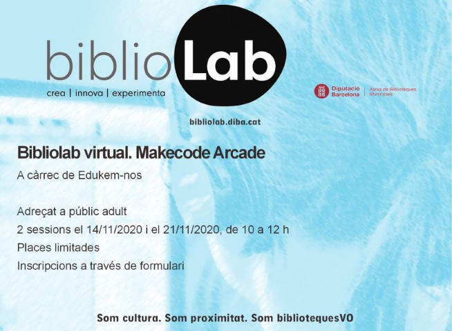 Taller biblioLab virtual per adults: «MAKECODE ARCADE»