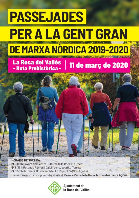 Passejades per a la Gent Gran de marxa nòrdica 2019-2020