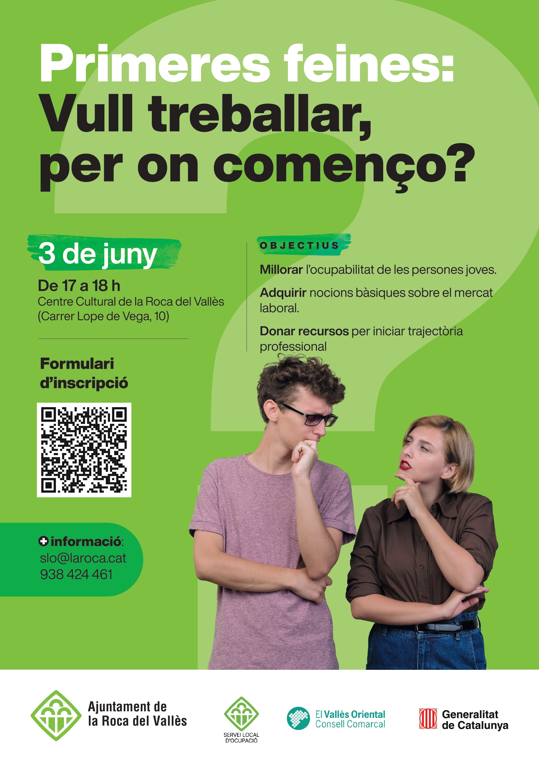 Primeres feines: Vull treballar, per on començo? 