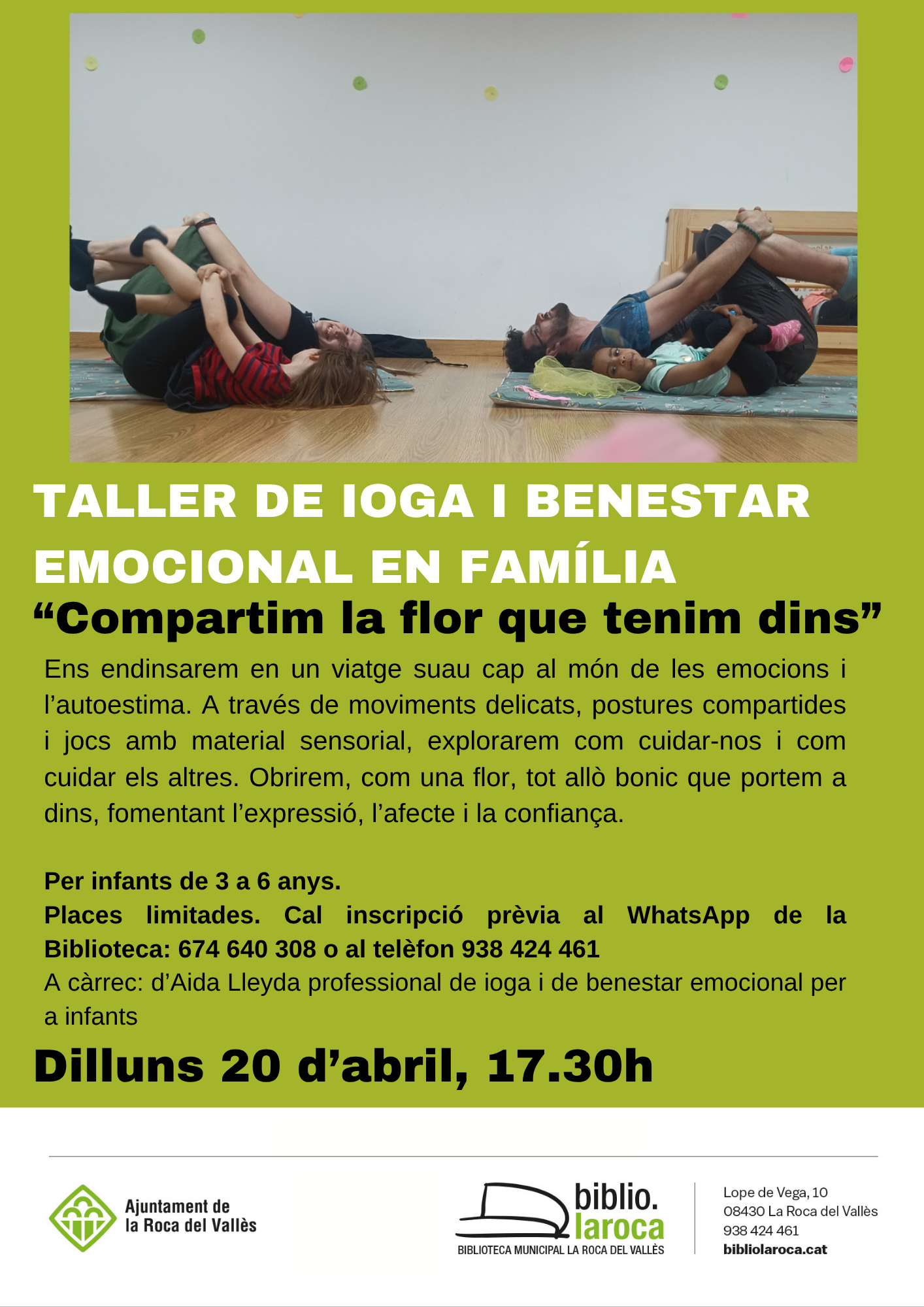 Taller de Ioga en fam&iacute;lia