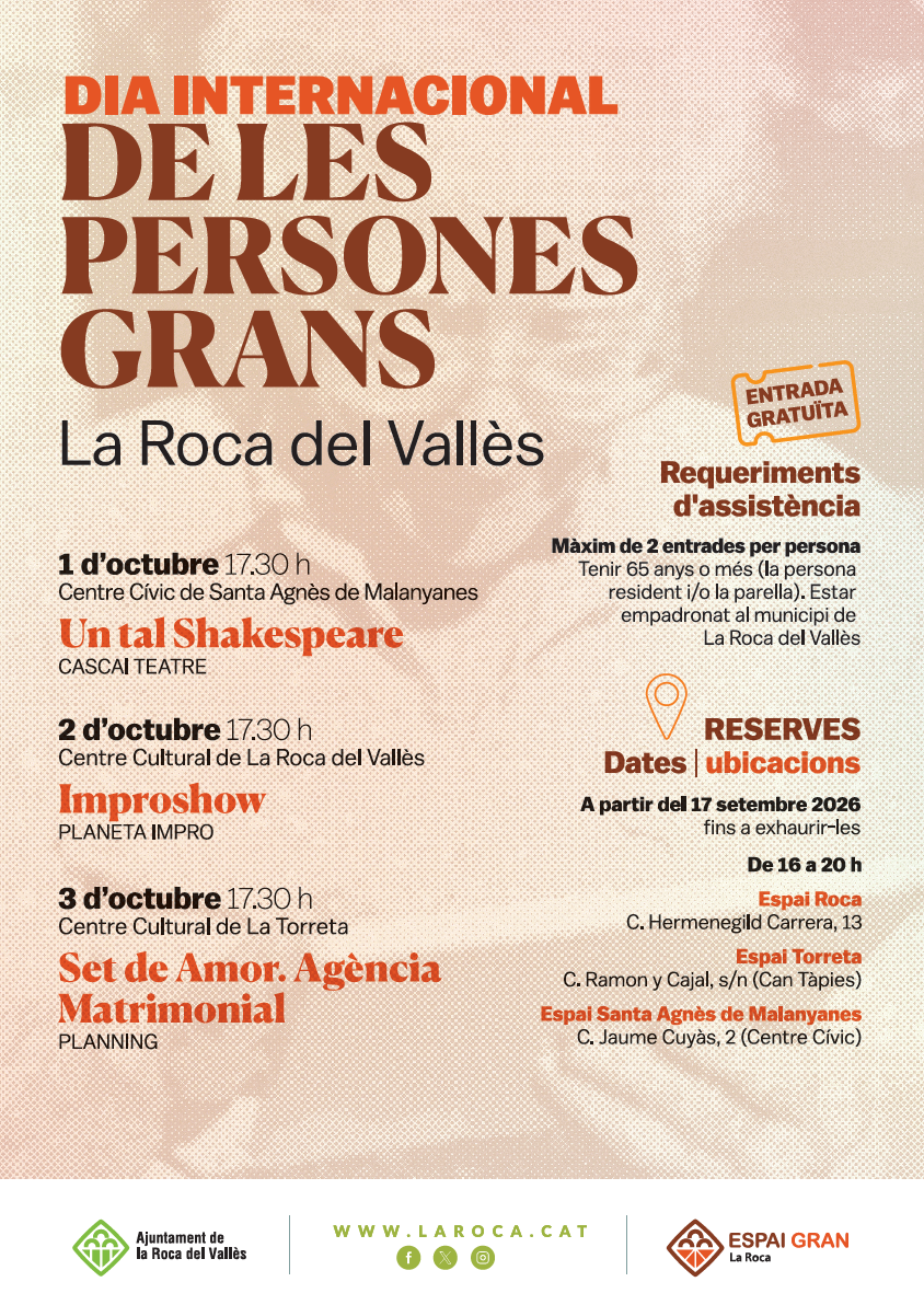 Teatre amb motiu del Dia Internacional de les Persones Grans