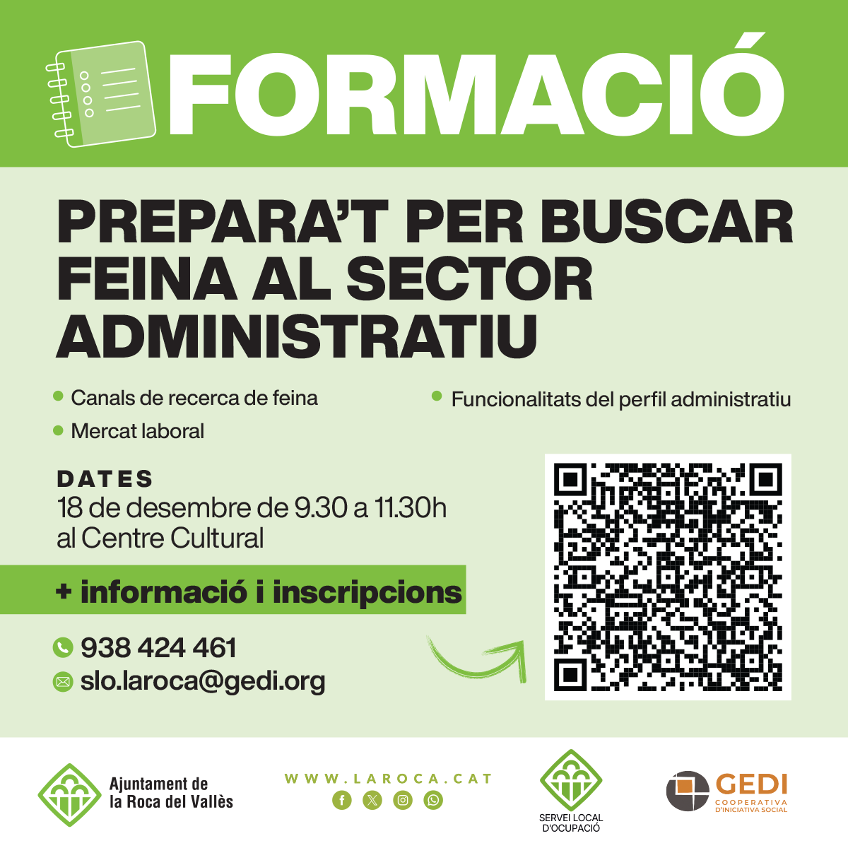 Prepara't per buscar feina al sector administratiu 