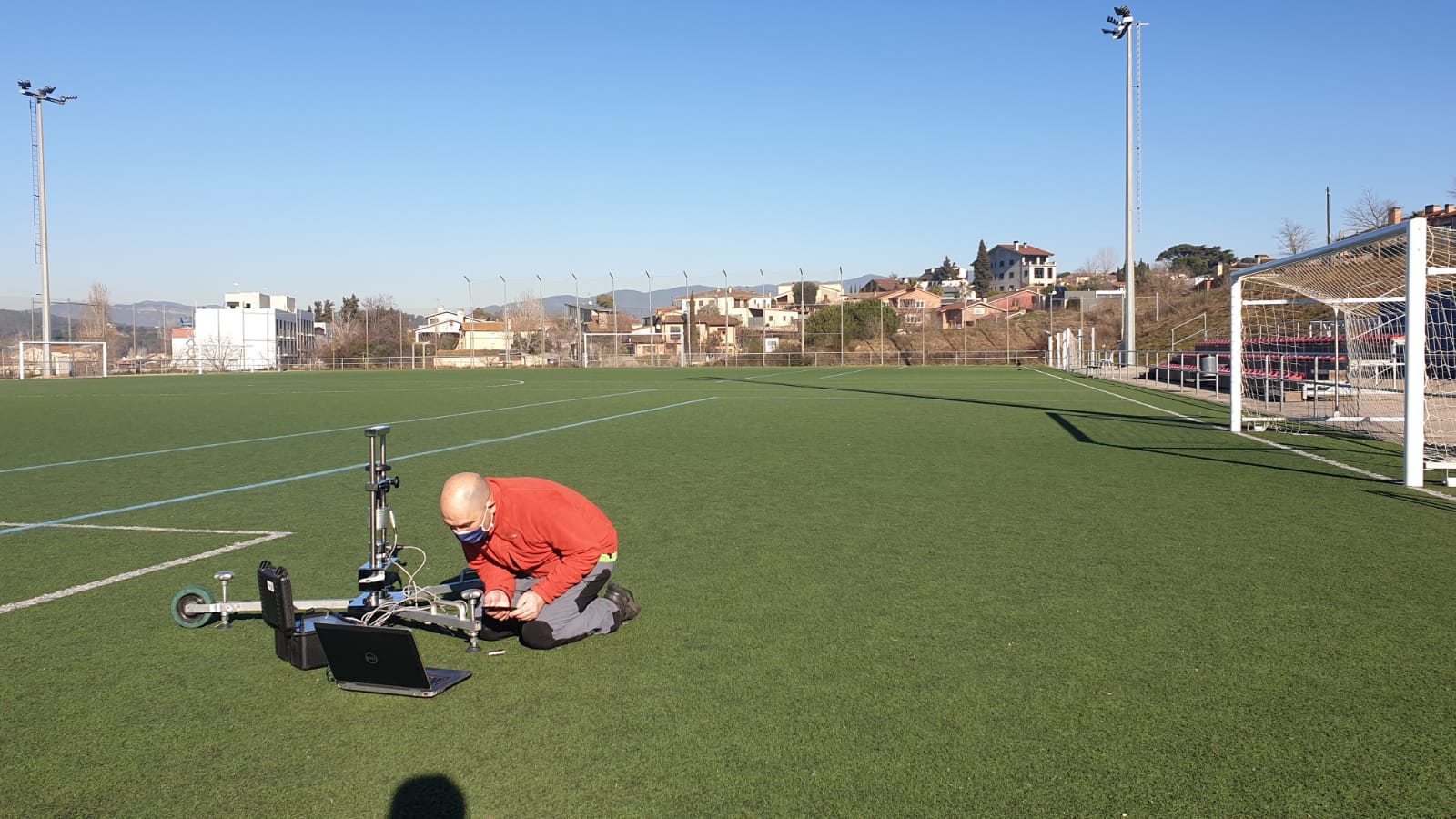 El camp municipal de futbol de Santa Agnès lluirà gespa nova aquest any