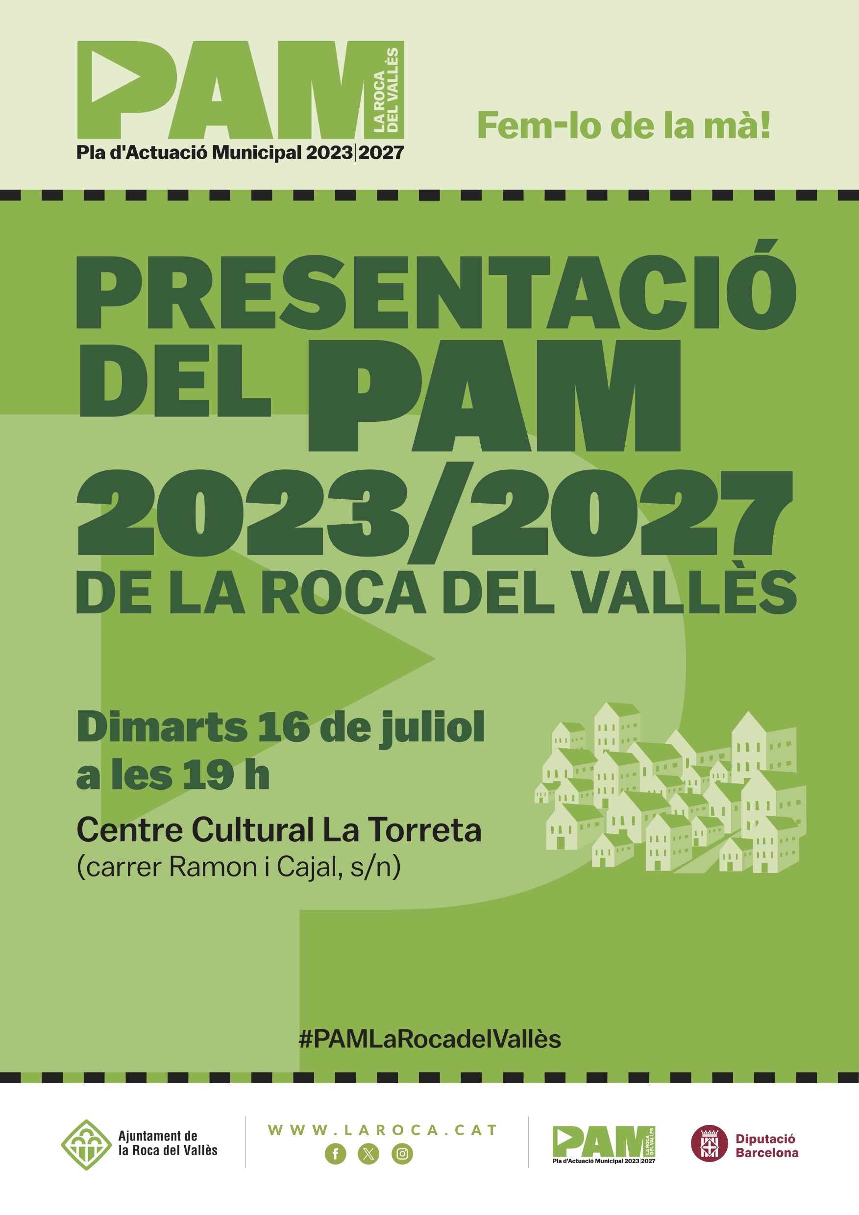 L'Ajuntament presenta el Pla d'Actuació Municipal el 16 de juliol al Centre Cultural La Torreta