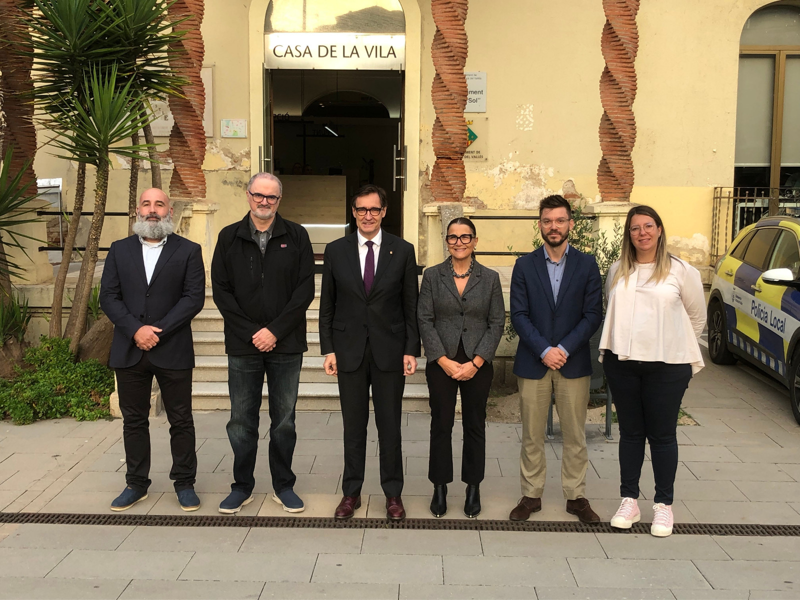El president de la Generalitat, Salvador Illa, visita La Roca del Vallès i es reuneix amb l'alcaldessa per abordar projectes clau del municipi