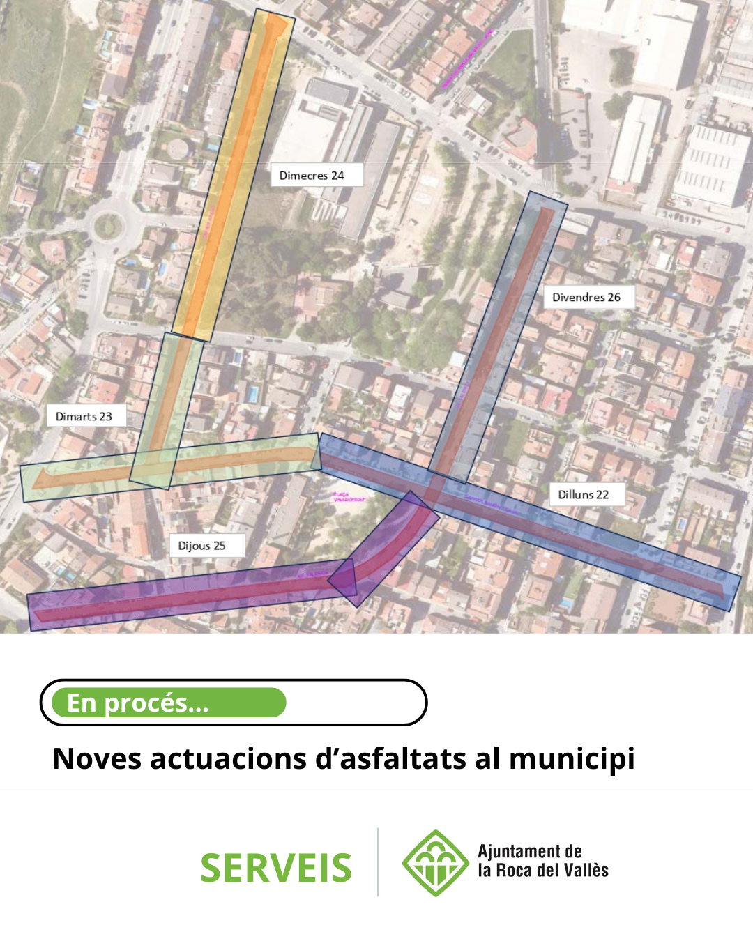 Comença el pla d'asfaltatges 2025: primera actuació a la Torreta