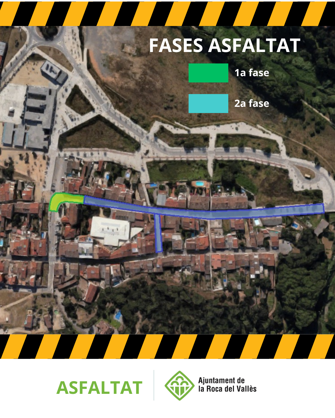 Inici de les obres d'asfaltat al carrer Pau Claris i carrer de l'església	