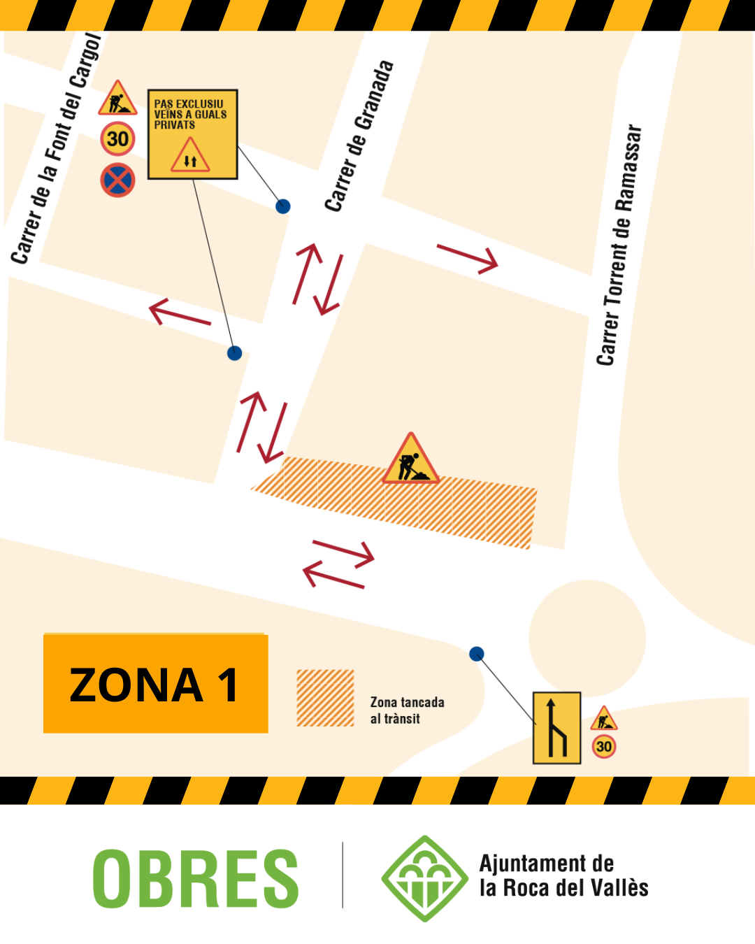 Obres al C/ Costa Brava