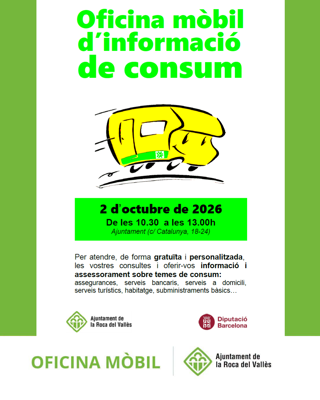 Visita de l'Oficina M&ograve;bil d'Informaci&oacute; de Consum (OMIC)