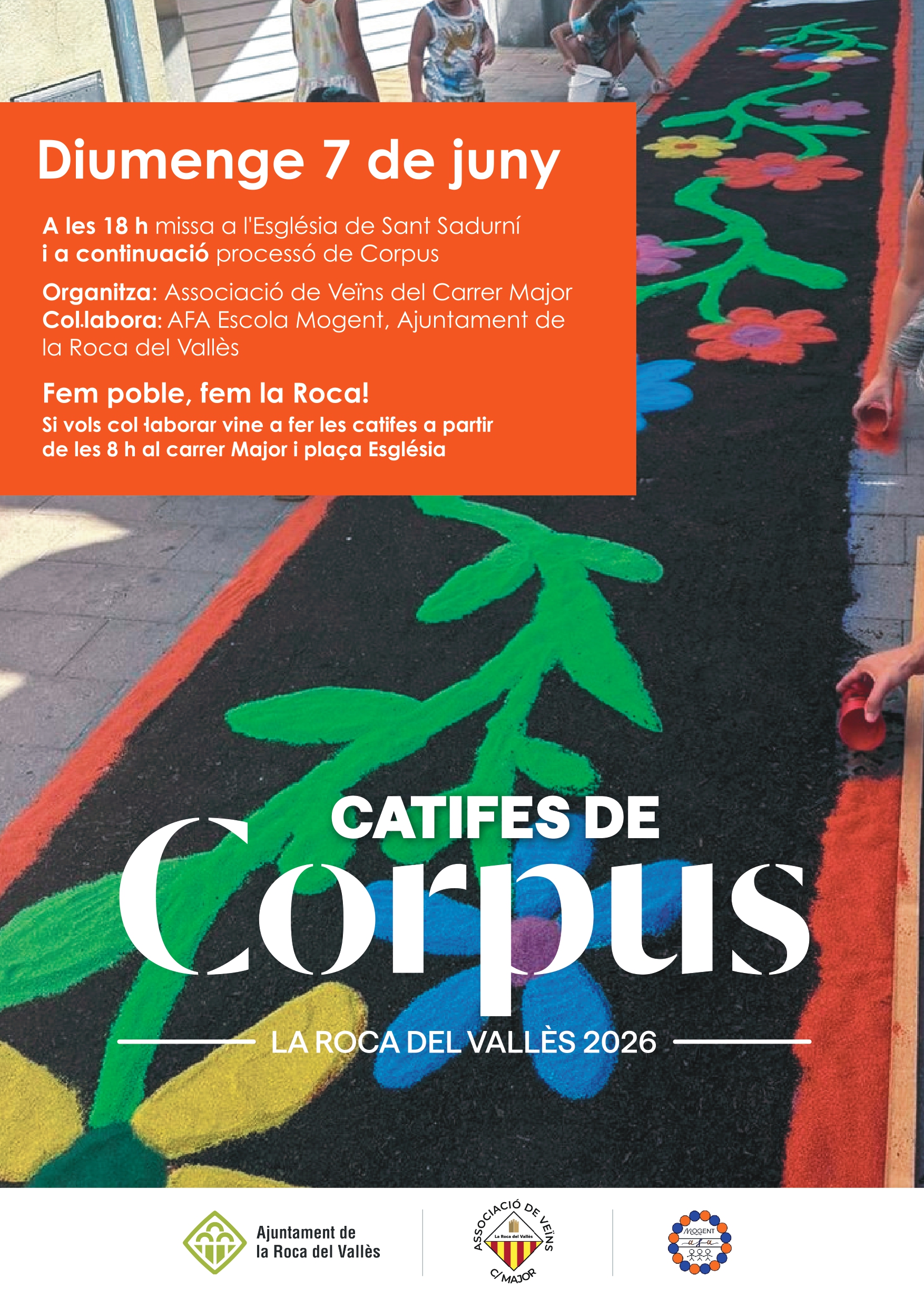 Catifes de Corpus al Carrer Major
